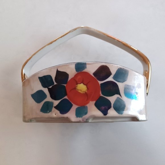 Vintage Hand Painted Creamer and Sugar Bowl From Japan circa 1940s TT Takito - Picture 8 of 8